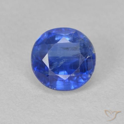 0.72ct 자연스러운 트루 블루 카이아나이트, 둥근, SI