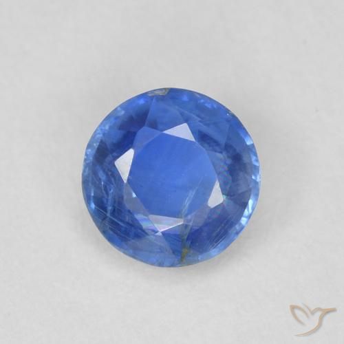 0.60ct 자연스러운 라이트 네이비 블루 카이아나이트, 둥근, SI