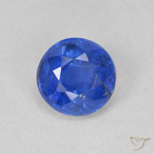 0.69ct 자연스러운 트루 블루 카이아나이트, 둥근, SI