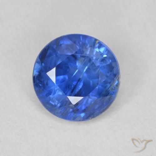 0.64ct 자연스러운 트루 블루 카이아나이트, 둥근, SI