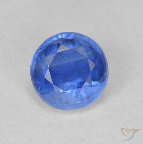 0.67ct 자연스러운 라이트 네이비 블루 카이아나이트, 둥근, SI