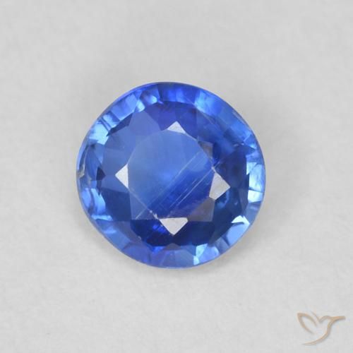 0.48ct 자연스러운 트루 블루 카이아나이트, 둥근, SI