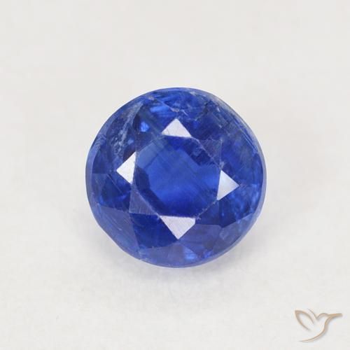 0.71ct 자연스러운 네이비 블루 카이아나이트, 둥근, SI