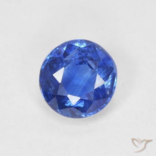 0.69ct 자연스러운 트루 블루 카이아나이트, 둥근, SI