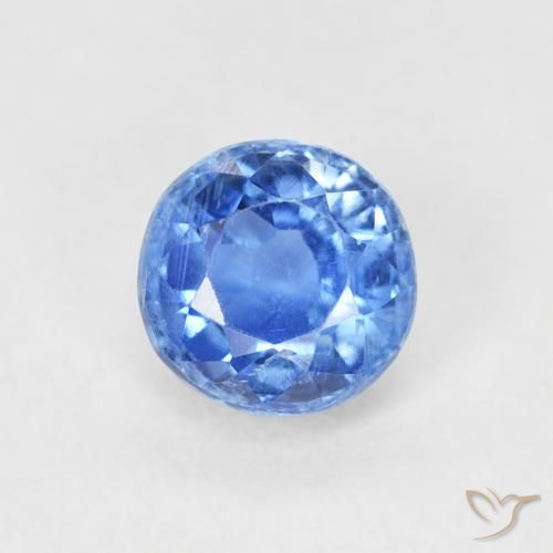 0.72ct 자연스러운 미디엄 블루 카이아나이트, 둥근, SI