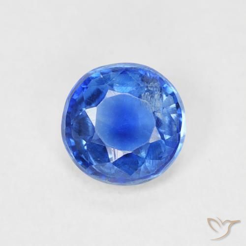 0.65ct 자연스러운 밝은 네이비 블루 카이아나이트, 둥근, SI