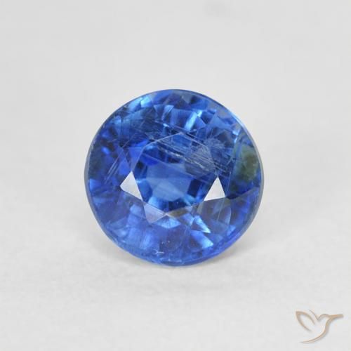0.82ct 자연스러운 라이트 네이비 블루 카이아나이트, 둥근, SI
