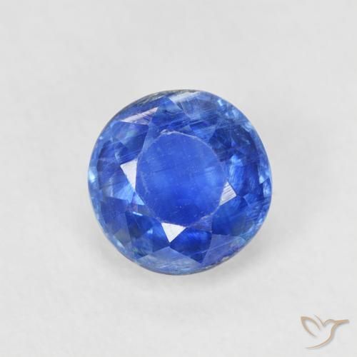 0.82ct 자연스러운 밝은 파란색 카이아나이트, 둥근, SI