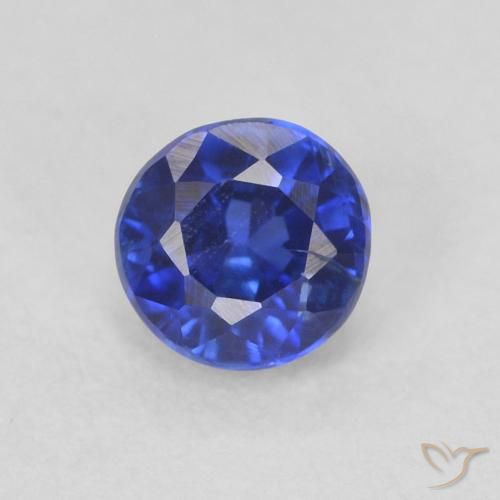 0.39ct 자연스러운 로얄 블루 카이아나이트, 둥근, VS-SI