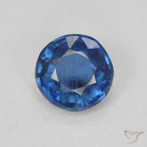 0.36ct 자연스러운 네이비 블루 카이아나이트, 둥근, SI