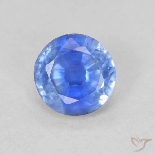 0.35ct 자연스러운 하늘색 카이아나이트, 둥근, VS-SI