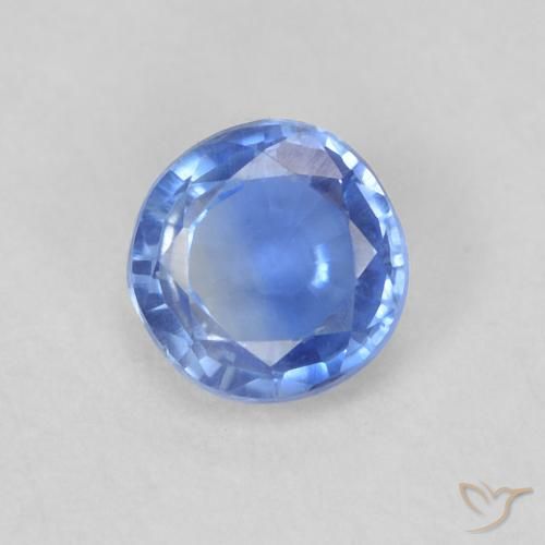 0.38ct 자연스러운 하늘색 카이아나이트, 둥근, VS-SI