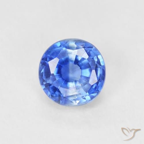 0.41ct 자연스러운 트루 블루 카이아나이트, 둥근, VS-SI