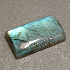 66.83캐럿 천연 멀티컬러 라브라도라이트, 투명한, 35.2×19.5 mm, 투명/반투명