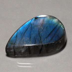 33.42캐럿 천연 멀티컬러 라브라도라이트, 투명한, 29.1×19.6 mm, 투명/반투명