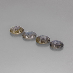 캐럿 천연 멀티컬러 라브라도라이트 보석, 투명한, 8×5.9 mm, 투명/반투명