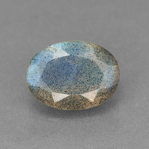 1.07캐럿 천연 멀티컬러 라브라도라이트, 투명한, 8.1×6.1 mm, 투명/반투명