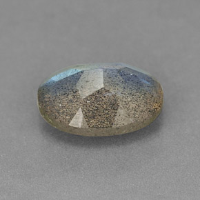1.07캐럿 천연 멀티컬러 라브라도라이트, 투명한, 8.1×6.1 mm, 투명/반투명