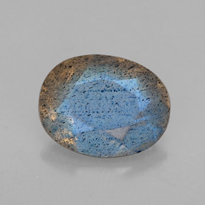 1.02캐럿 천연 멀티컬러 라브라도라이트, 투명한, 7.9×6.2 mm, 투명/반투명