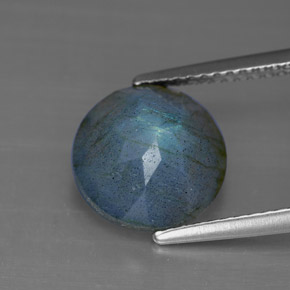 3.36캐럿 천연 멀티컬러 라브라도라이트, 투명한, 10.04 mm, 투명/반투명