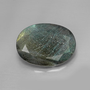 10.03캐럿 천연 멀티컬러 라브라도라이트, 타원형 컷, 18×12.9 mm, 불투명체