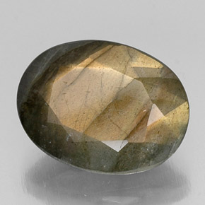 8.66캐럿 천연 멀티컬러 라브라도라이트, 타원형 컷, 15.9×12.2 mm, 불투명체