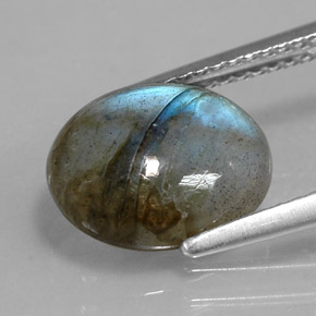 3.28캐럿 천연 다색 조회 장석, 투명한, 투명/반투명