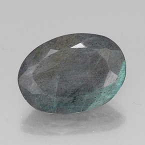 10.55캐럿 천연 멀티컬러 라브라도라이트, 타원형 컷, 18.2×13.1 mm, 투명한