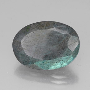 10.55캐럿 천연 멀티컬러 라브라도라이트, 타원형 컷, 18.2×13.1 mm, 투명한