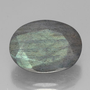 10.02캐럿 천연 멀티컬러 라브라도라이트, 타원형 컷, 16.3×12 mm, 투명한