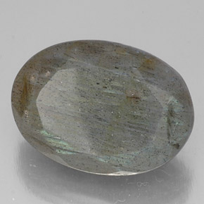 13.83캐럿 천연 멀티컬러 라브라도라이트, 타원형 컷, 18.1×13.1 mm, 투명한