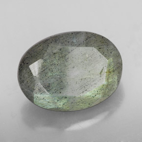 10.81캐럿 천연 멀티컬러 라브라도라이트, 타원형 컷, 16.3×12.1 mm, 투명한