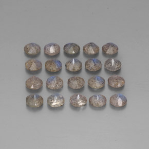 캐럿 천연 멀티컬러 라브라도라이트 보석, 투명한, 4.70 mm, 투명/반투명