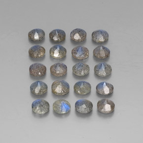 캐럿 천연 멀티컬러 라브라도라이트 보석, 투명한, 4.66 mm, 투명/반투명