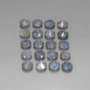 캐럿 천연 멀티컬러 라브라도라이트 보석, 투명한, 4.60 mm, 투명/반투명