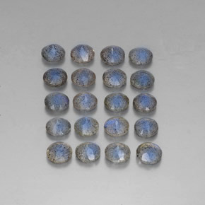 캐럿 천연 멀티컬러 라브라도라이트 보석, 투명한, 4.81 mm, 투명/반투명