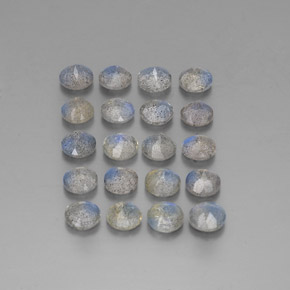 캐럿 천연 멀티컬러 라브라도라이트 보석, 투명한, 4.50 mm, 투명/반투명