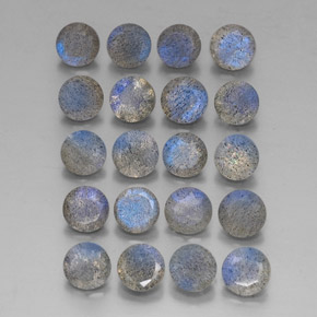캐럿 천연 멀티컬러 라브라도라이트 보석, 투명한, 4.60 mm, 투명/반투명