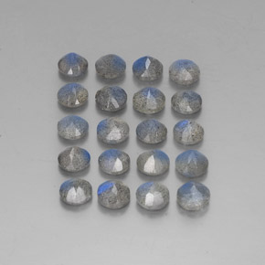 캐럿 천연 멀티컬러 라브라도라이트 보석, 투명한, 4.60 mm, 투명/반투명