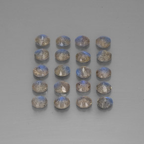 캐럿 천연 멀티컬러 라브라도라이트 보석, 투명한, 4.65 mm, 투명/반투명