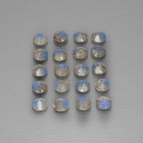 캐럿 천연 멀티컬러 라브라도라이트 보석, 투명한, 4.70 mm, 투명/반투명