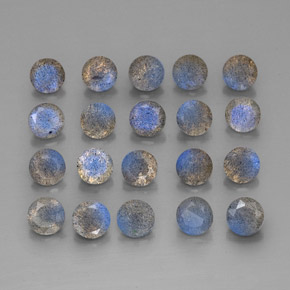 캐럿 천연 다색 조회 장석 보석, 투명한, 투명/반투명