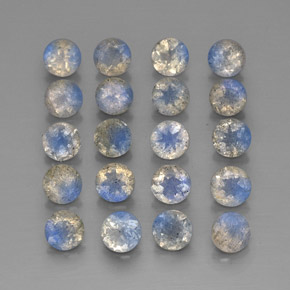캐럿 천연 멀티컬러 라브라도라이트 보석, 투명한, 4.58 mm, 투명/반투명