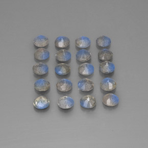 캐럿 천연 멀티컬러 라브라도라이트 보석, 투명한, 4.58 mm, 투명/반투명