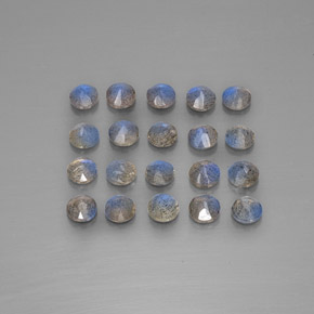 캐럿 천연 멀티컬러 라브라도라이트 보석, 투명한, 4.71 mm, 투명/반투명
