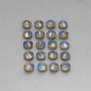 캐럿 천연 멀티컬러 라브라도라이트 보석, 투명한, 4.76 mm, 투명/반투명