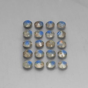 캐럿 천연 멀티컬러 라브라도라이트 보석, 투명한, 4.64 mm, 투명/반투명