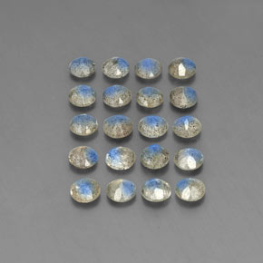 캐럿 천연 멀티컬러 라브라도라이트 보석, 투명한, 4.62 mm, 투명/반투명