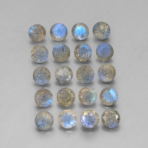 캐럿 천연 멀티컬러 라브라도라이트 보석, 투명한, 4.64 mm, 투명/반투명