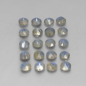캐럿 천연 멀티컬러 라브라도라이트 보석, 투명한, 4.64 mm, 투명/반투명